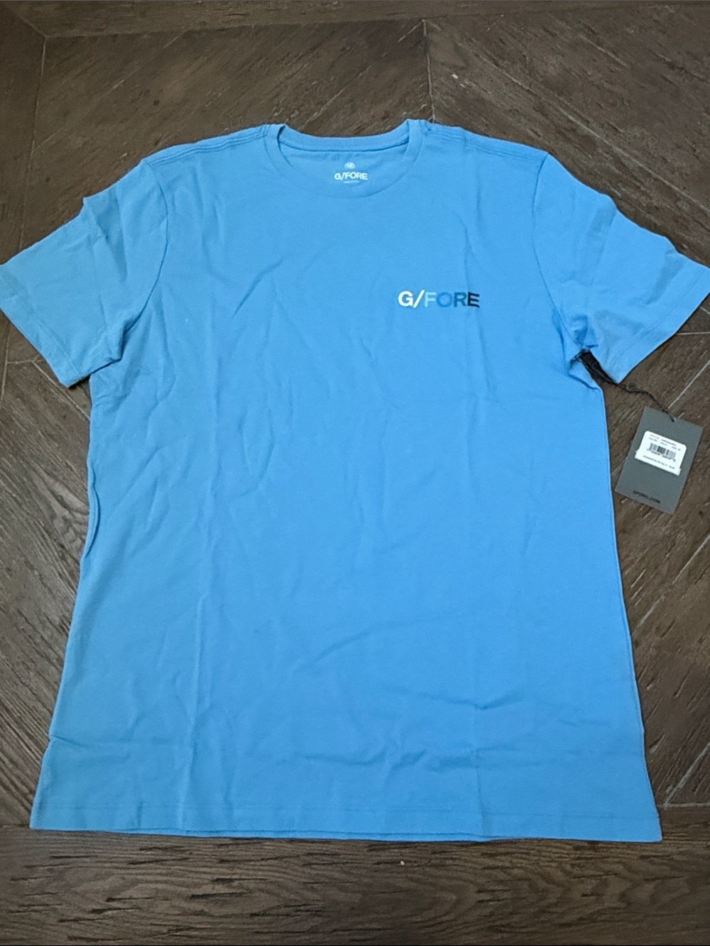 G/FORE Men's Short-Sleeve Crew Tee in Sky Blue - Medium
